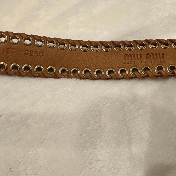 Miu Miu Brown Leather Belt - Picture 4 of 6